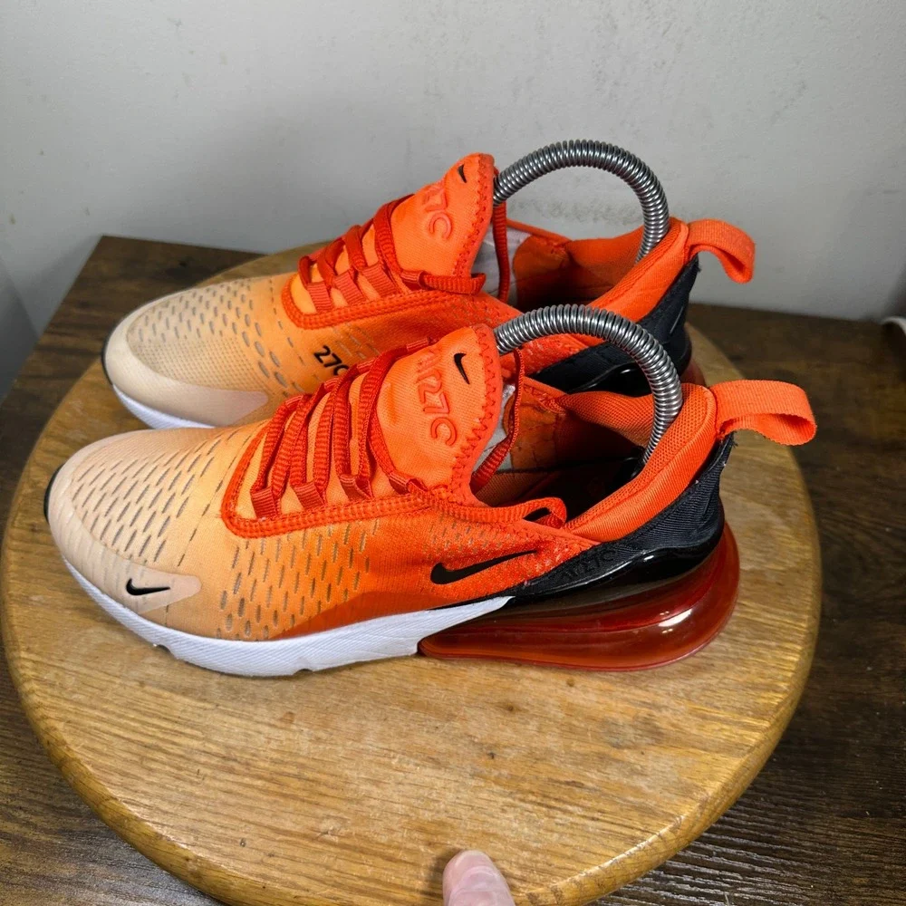 Nike Air Max 270 Womens 8.5 Orange Juice Tan Gradient Sneakers DQ8585-801